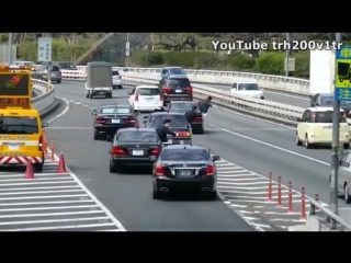 motorcade of the japanese prime minister