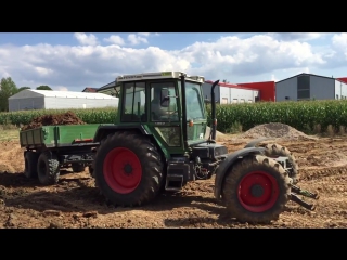 german tractor fendt 395 gta with an unusual design