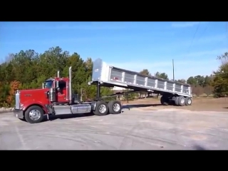 kenworth w900l frameless dump truck