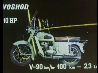 advertisement for soviet motorcycles 1966