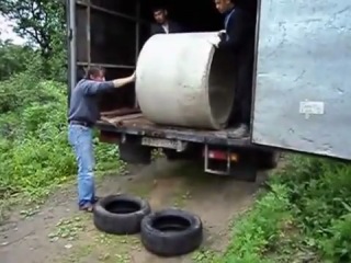 how to unload a concrete ring.