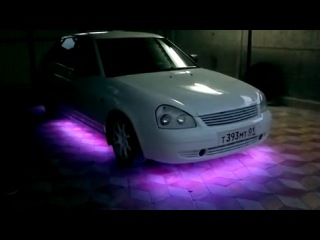 illumination of the bottom of the car with rgb tape.